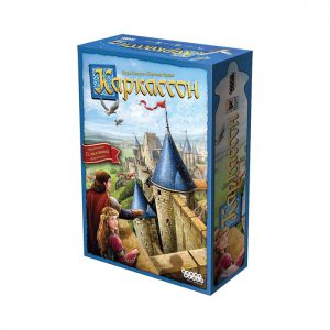 Коробка настольной игры Каркассон 2.0 + Река + Аббат (Carcassonne 2.0 + The River + Abbot)