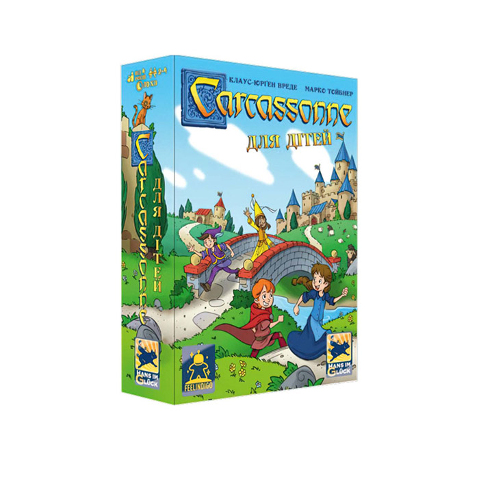 Коробка настольной игры Каркассон для детей