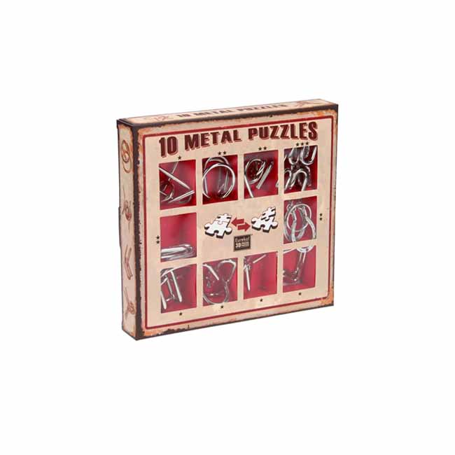 Набор головоломок Metal Puzzles (10 шт.) (красный) (10 Metal Рuzzles Red)