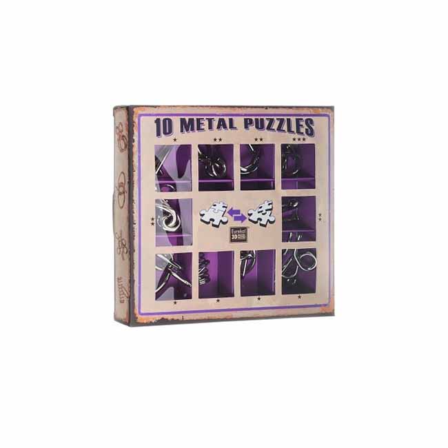 Набор головоломок Metal Puzzles (10 шт.) (фиолетовый) (10 Metal Рuzzles Violet)