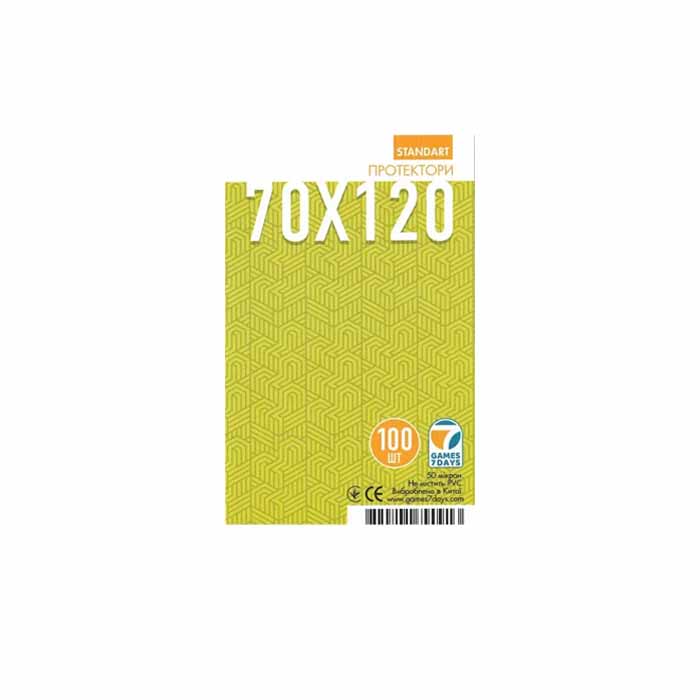 Протекторы для карт Games7Days (70 х 120 мм, Large, 100 шт.) (STANDART)