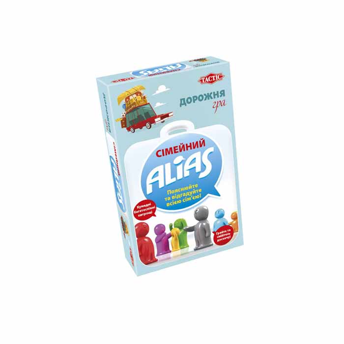 Коробка настольной игры Семейный Алиас. Дорожная версия (Family Alias travel) (UA)