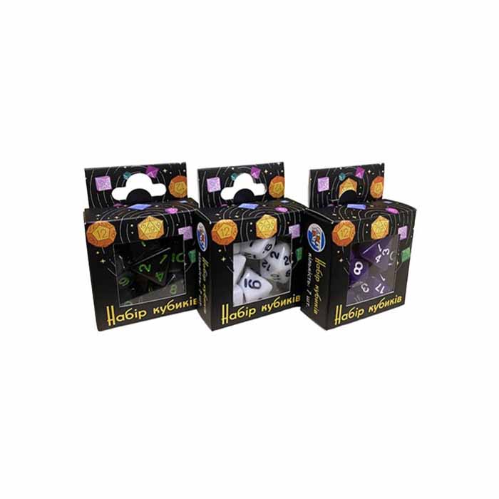 Набор кубиков Opaque 7 Dice Set (7 шт.) (В Асортименте)