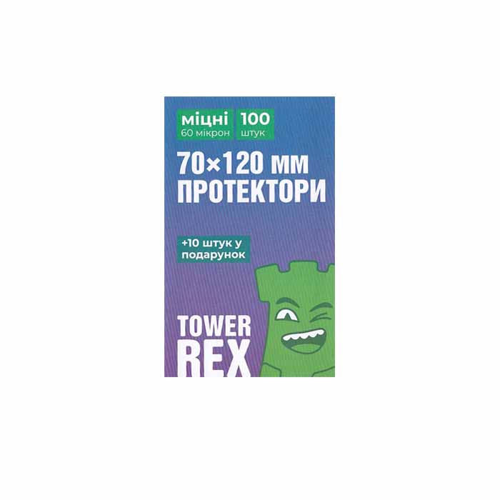 Протекторы для карт TowerRex (70 х 120 мм, Large, 110 шт.) (STANDART)