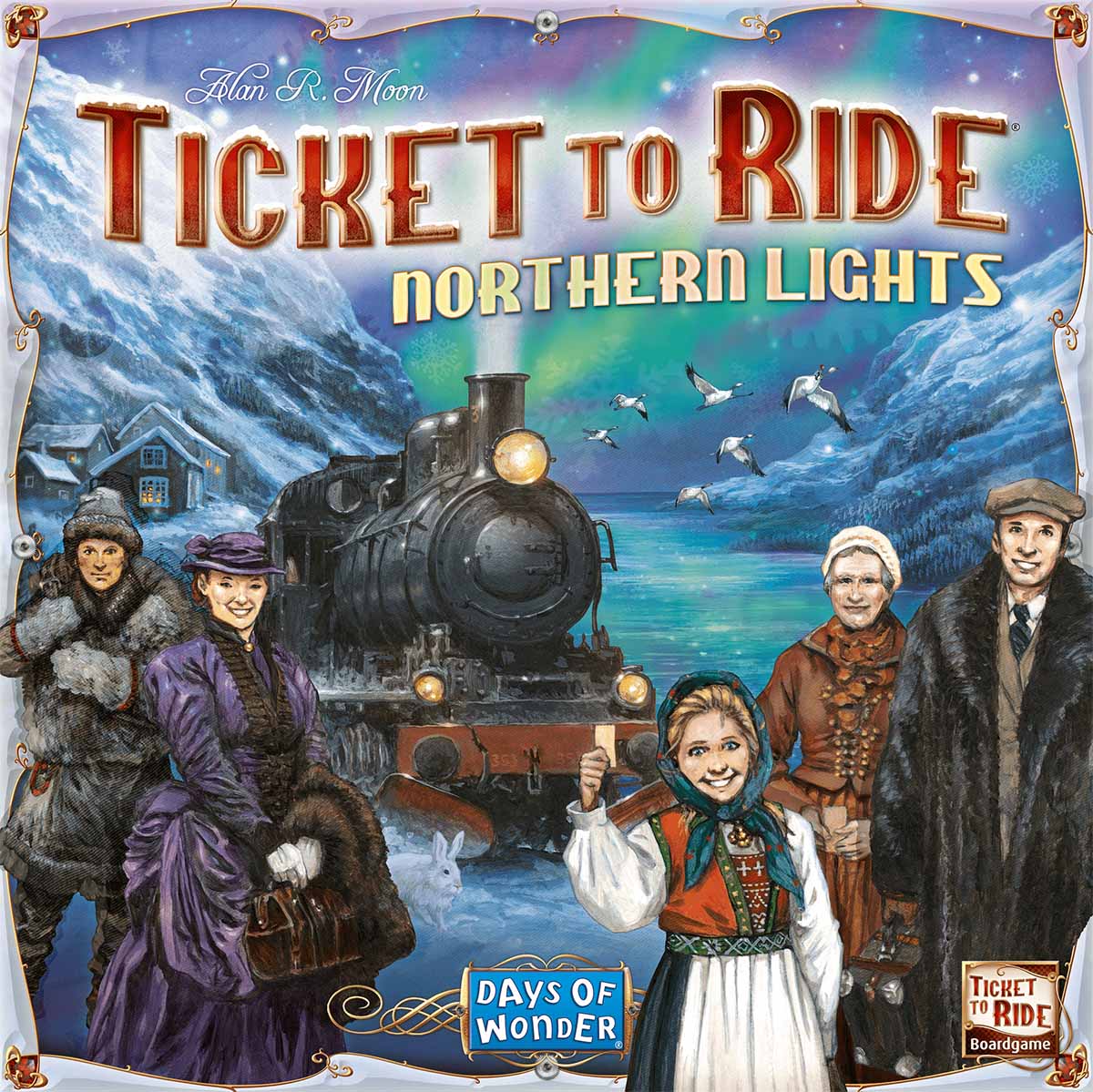 Коробка настільної гри Квиток на потяг: Північне сяйво (Ticket to Ride: Northern Lights) (ENG)
